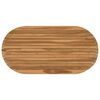 vidaXL Gornji dio stola 110 x 55 x 3,5 cm Ovalni Čvrsto teak drvo