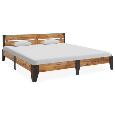 vidaXL Okvir za krevet od masivnog bagremovog drva brušeni 180x200 cm