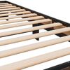 vidaXL Okvir za krevet smeđi hrast 100x200cm konstruirano drvo i metal