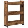 vidaXL Cabinet s kotačem Staro drvo 60 x 22 x 79 cm