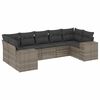 vidaXL 7-dijelni set vrtnih sofa sivi od poliratana