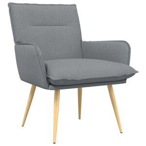 vidaXL Fotelja Svjetlosiva Tkanina