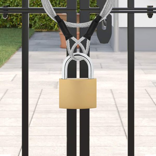 vidaXL U zaključavanje s ključevima 6 pcs Mjed Željezo