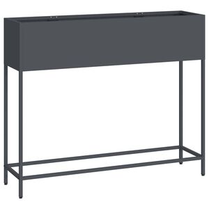 vidaXL Povi&scaron;eni Vrtni Planter Antracit 100 x 26 x 82 cm Čelik