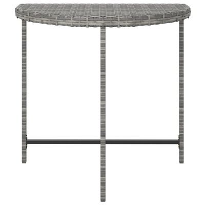 vidaXL Vrtni stol sivi 80 x 50 x 75 cm od poliratana