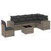 vidaXL 7-dijelni set vrtnih sofa sivi od poliratana