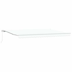 vidaXL Skrovita tenda Bijelo 500 &times; 350 cm Poliester i aluminij
