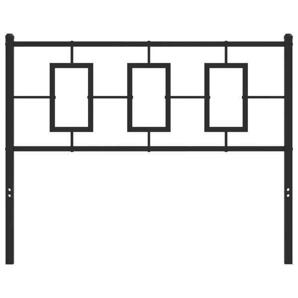 vidaXL Metalno uzglavlje crno 107 cm