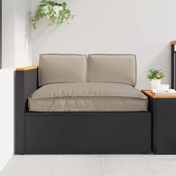 vidaXL Set jastučića 3 pcs Sivo-smeđa Oxford tkanina