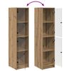 vidaXL Highboard Umjetnički hrast 35 x 37 x 142 cm Konstruirano drvo