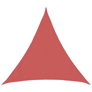 vidaXL Jedrilica za sunčevu sjenu 2 x 2 x 2 m HDPE Trokutasti Terakota