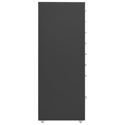 vidaXL Mobilni ormarić za spise antracit 28 x 41 x 109 cm metalni