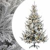 vidaXL Umjetno božićno drvce s nogom 120 cm 150 LED lampica