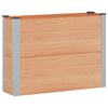 vidaXL Povi&scaron;ena vrtna gredica Smeđa 100 x 30 x 72 cm alu.