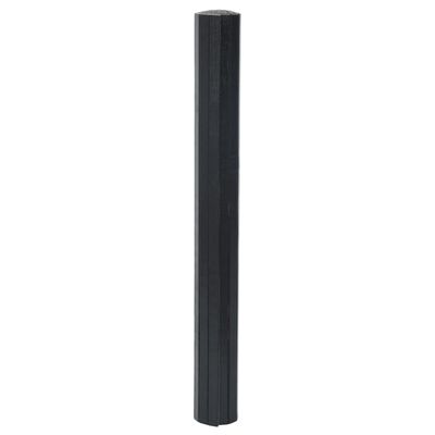 vidaXL Tepih pravokutni crni 70 x 400 cm od bambusa