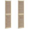 vidaXL Ormarna vrata s vratima 2 pcs Prirodna 201 x 2,1 x 49,5 cm
