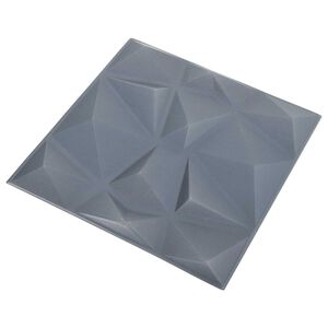 vidaXL Zidne panele 12 pcs Dijamant siva 50 x 50 cm XPS pjena