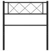 vidaXL Metalno uzglavlje crno 75 cm