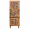 vidaXL Highboard s vratima Prirodna 40 x 33 x 110 cm Čvrsto drvo manga