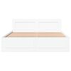vidaXL Okvir za krevet s uzglavljem bijeli 150x200cm konstruirano drvo