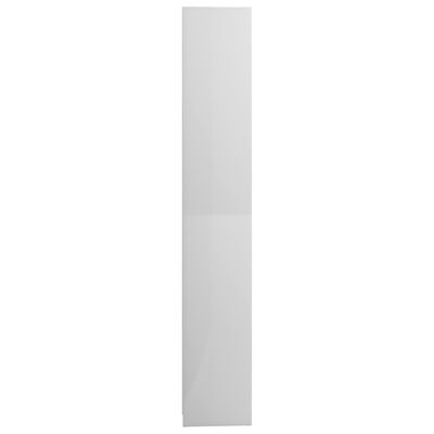 vidaXL Kupaonski ormarić visoki sjaj bijeli 30 x 30 x 183,5 cm iverica