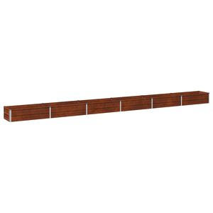 vidaXL Povi&scaron;eni vrtni krevet Rđa 480 x 40 x 24 cm corton