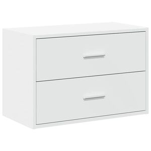 vidaXL Ormarić s 2 ladice bijeli 60x31x40 cm izrađeno drvo