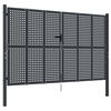 vidaXL Vrtna vrata antracit boje 300x175 cm čelik