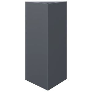vidaXL Vrtna sadilica antracit trokutasta 40 x 34,5 x 75 cm čelična