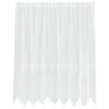 vidaXL Čipkasta zavjesa sa zavjesama Bijelo 160 x 200 cm Poliester