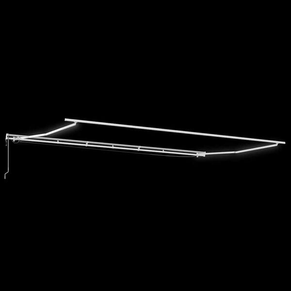 vidaXL Skrovita tenda Crvena 600 &times; 300 cm Poliester i metal