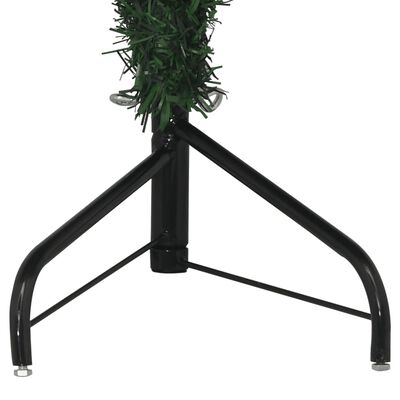 vidaXL Kutno umjetno božićno drvce zeleno 150 cm PVC
