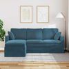 vidaXL Sofa Plava 198 x 134 x 80 cm Bar&scaron;un