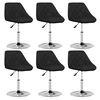vidaXL Okretne stolice 6 kom crne od umjetne kože