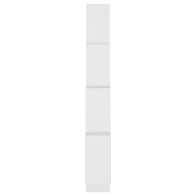 vidaXL Kockaste zidne police bijele 90 x 15 x 119 cm konstruirano drvo