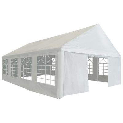 vidaXL Šator za zabave od PE-a 5 x 8 m bijeli