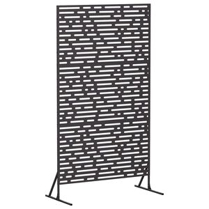 vidaXL Zaslon za privatnost 100 x 50 x 180 cm Čelik Crna