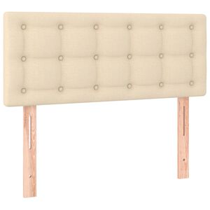 vidaXL Uzglavlje krem 100x5x78/88 cm od tkanine