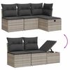 vidaXL 7-dijelni set vrtnih sofa svjetlosivi od poliratana