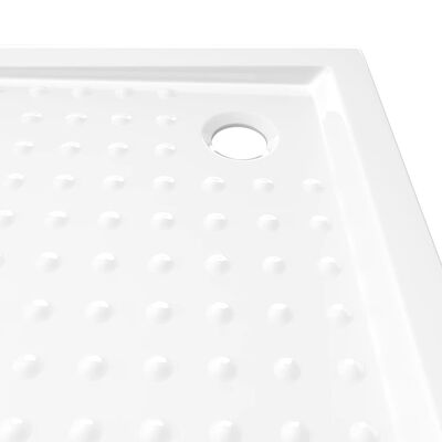 vidaXL Podloga za tuširanje s točkicama bijela 80 x 80 x 4 cm ABS
