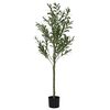 vidaXL Umjetno stablo masline 450 listova 120 cm zeleno