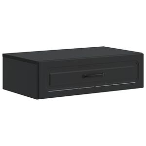 vidaXL Stolna montirana na zid Crna 59 x 34,5 x 17 cm