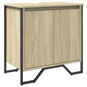 vidaXL Ormarić za umivaonik boja hrasta 60x35x60 cm konstruirano drvo