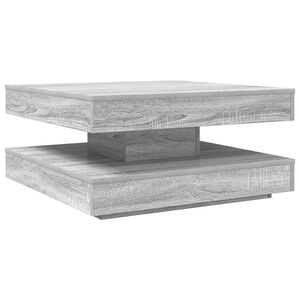 vidaXL Klub stolić rotirajući za 360 stupnjeva sivi Sonoma 70x70x34,5 cm