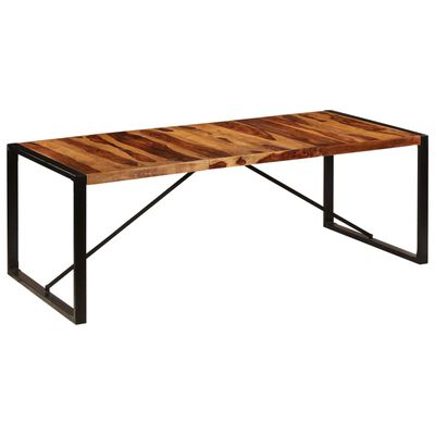 vidaXL Blagovaonski stol od masivnog drva šišama 220 x 100 x 75 cm