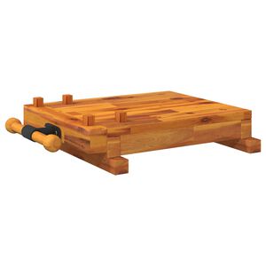 vidaXL Ploča za radni stol sa &scaron;kripcem 52 x 44 x 9,5 cm bagremovo drvo