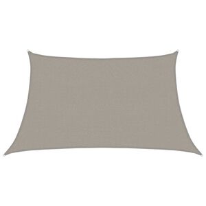 vidaXL Jedro za za&scaron;titu od sunca 160 g/m&sup2; Trapezoidno svijetlosivo 3/4x2 m HDPE