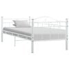 vidaXL Okvir za dnevni ležaj bijeli metalni 90 x 200 cm