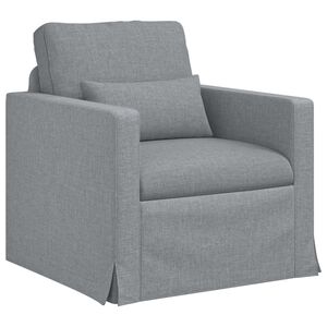 vidaXL Sofa Svijetlo siva 78 x 78 x 80 cm tkanina