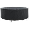 vidaXL Pokrov za namje&scaron;taj 279 x 279 x 71 cm 420D Oxford tkanina Crna